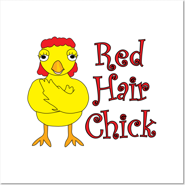 Red Hair Chick Wall Art by Barthol Graphics